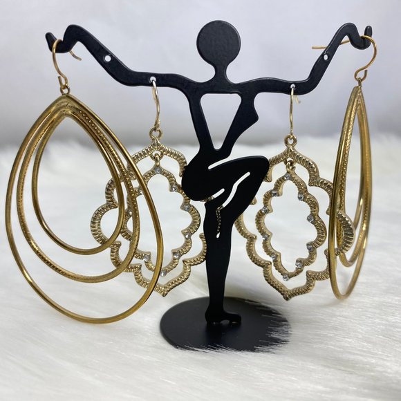 Pair of Boho Themed Dangle & Drop Earrings - Picture 2 of 7